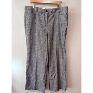 Loft Plus Womens High Waist Glen Plaid Trousers Size 16‎